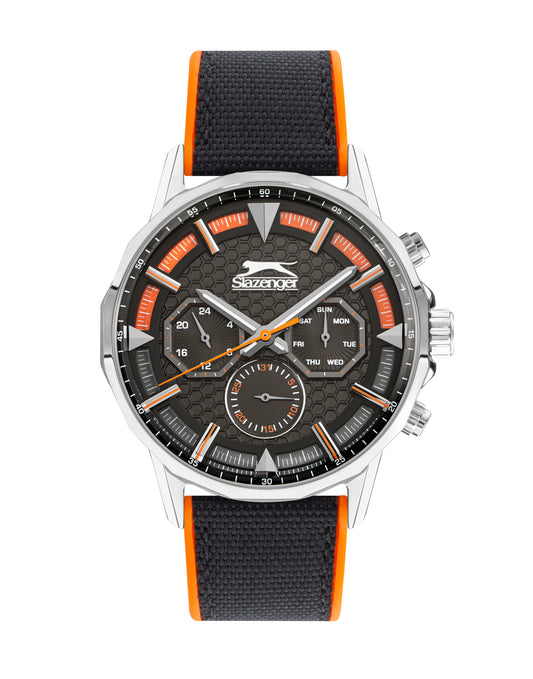 Slazenger Gents Multi Function Double colour band stainless Steel Watch - SL.9.2217.2.01