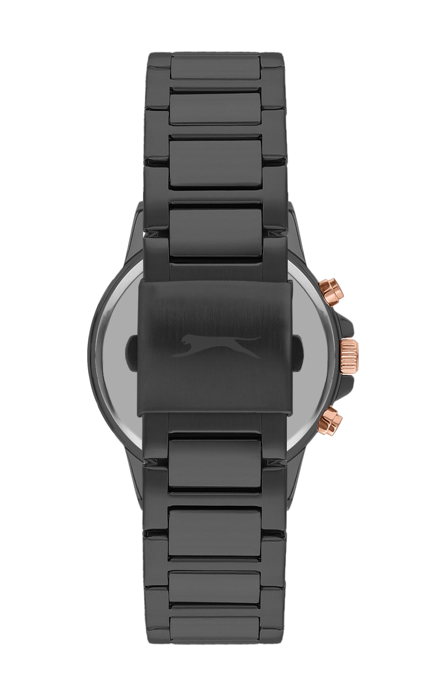 Slazenger Solid Black/Gold Gents Multi Function stainless steel  Watch - SL.9.2249.2.03