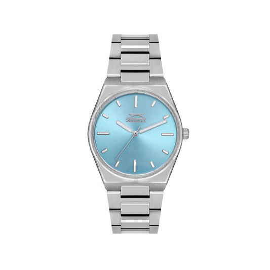 Slazenger Tiffany Blue Silver Stainless Steel Bracelet Watch - SL.9.2116.3.04
