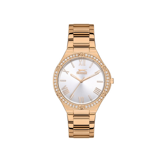 Slazenger Rose Gold Stainless Steel Bracelet Watch -  SL.9.2141.3.02