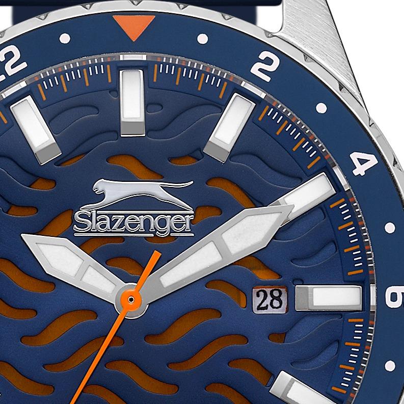 Slazenger Gents Silver Case with Soft PU Strap Watch - SL.9.2224.1.03