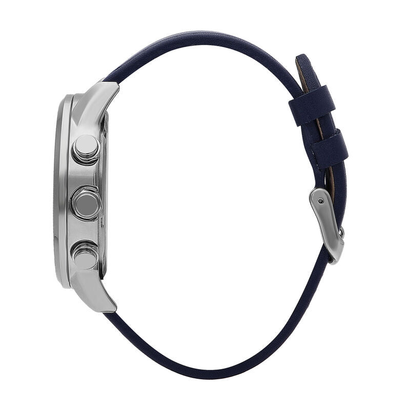 Slazenger Multifunction Dark Blue Leather Watch - SL.9.2062.2.01